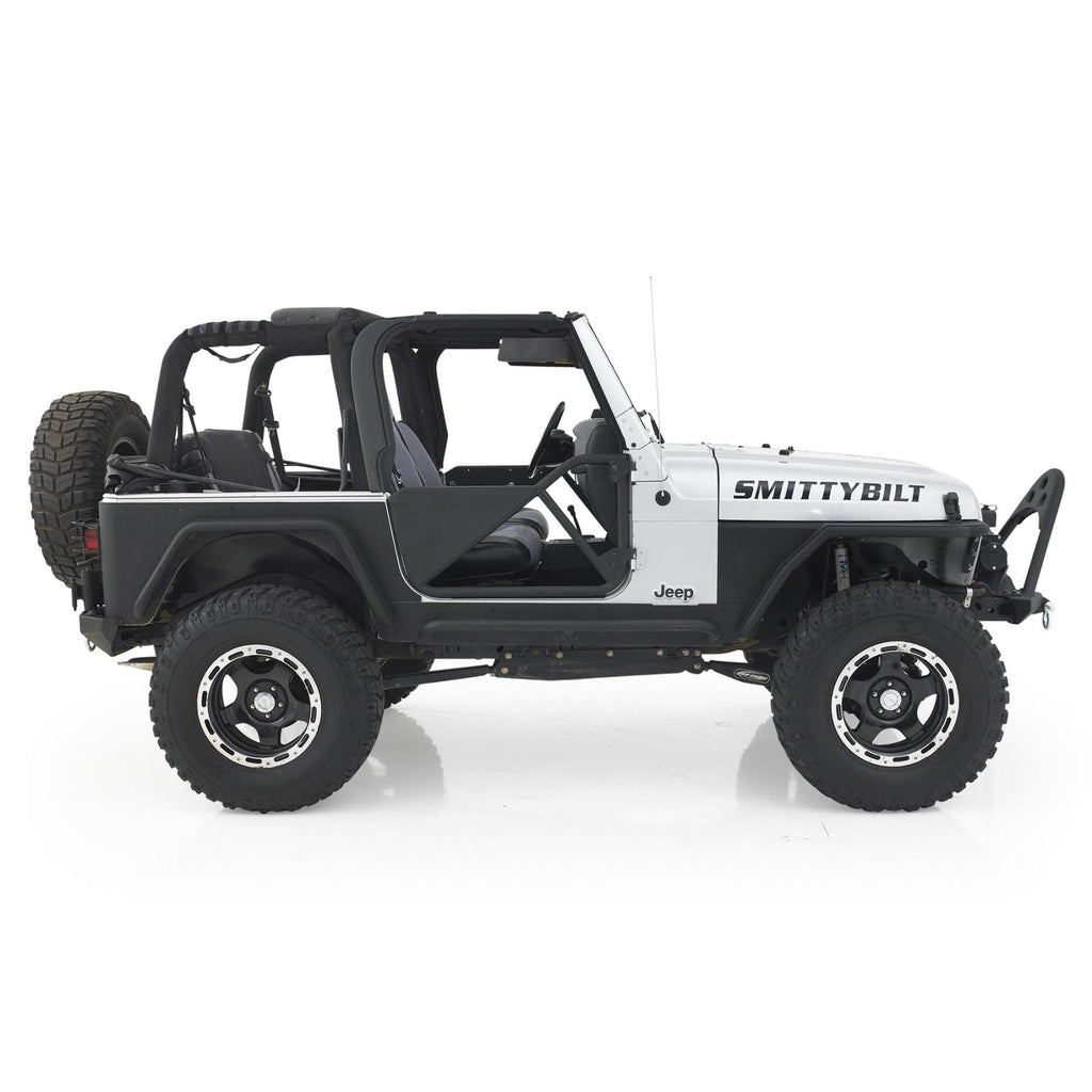 SRC Tubular Doors Rear 97-06 Wrangler TL/LJ Black Textured SmittyBilt