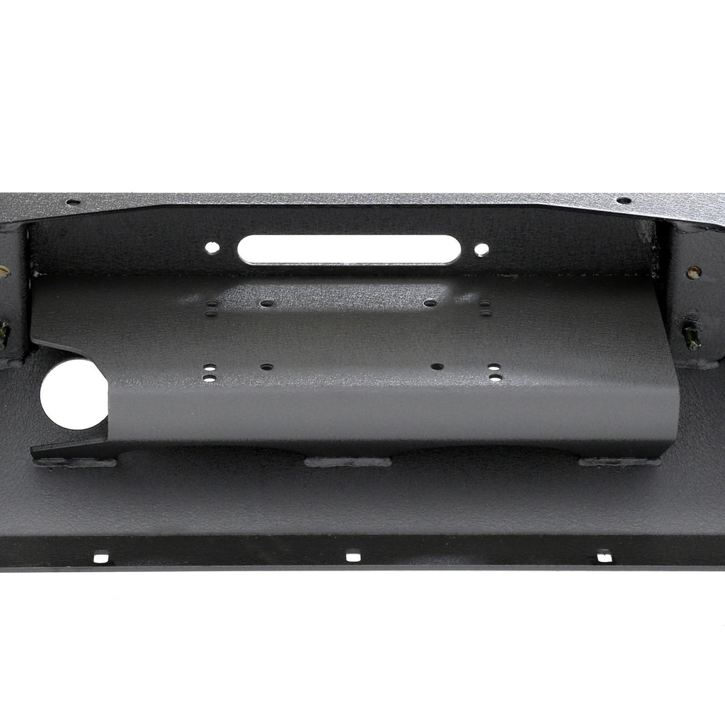 XRC Front Jeep JK Bumper w/ Stinger Winch Plate D-Rings 07-18 Jeep JK Wrangler Black Powdercoat Smittybilt