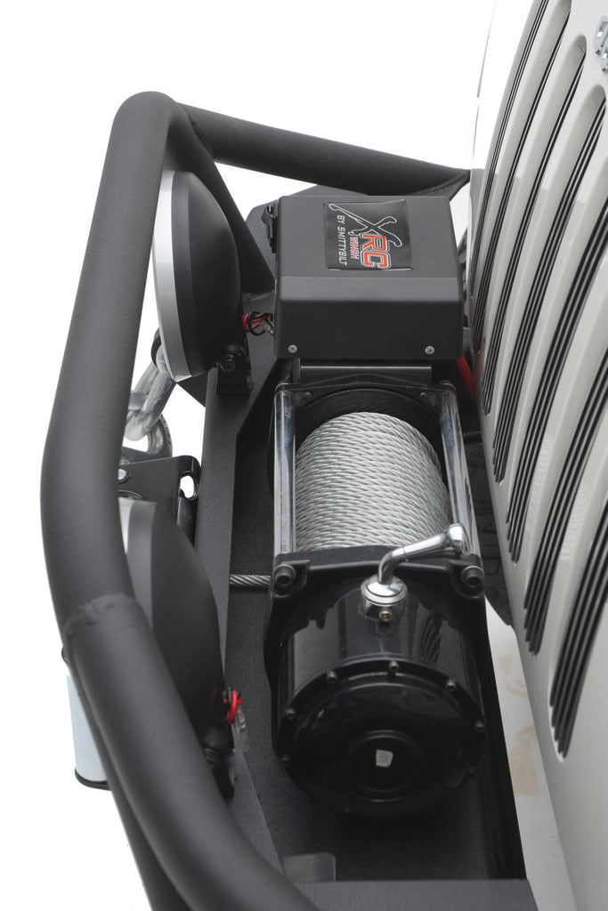 XRC Front Jeep JK Bumper w/ Stinger Winch Plate D-Rings 07-18 Jeep JK Wrangler Black Powdercoat Smittybilt