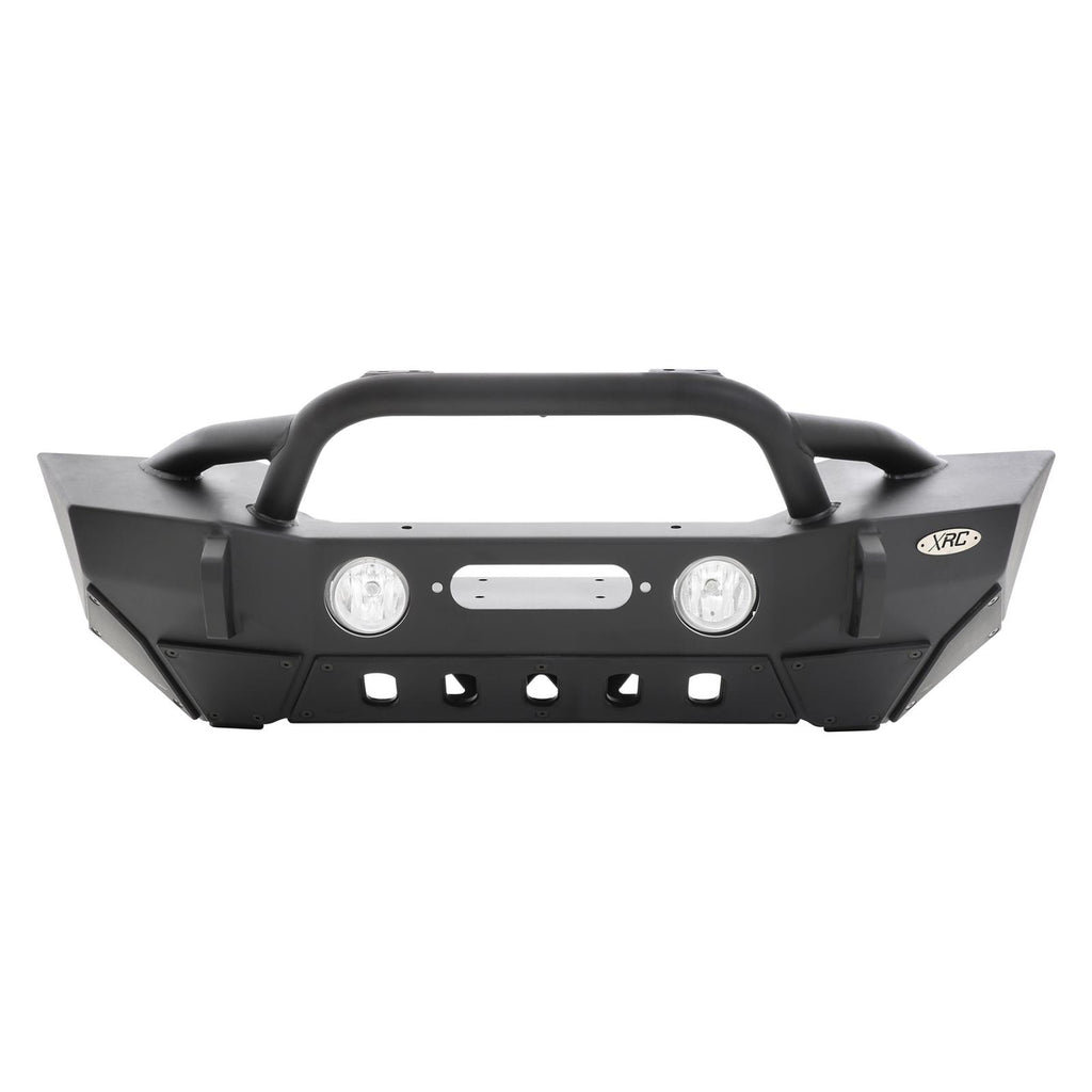 XRC Front Jeep JL Bumper w/ Stinger Winch Plate D-Rings 18-Present Jeep JL Wrangler Light Texture Black Powdercoat Smittybilt