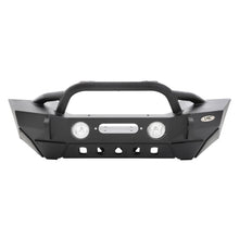 Load image into Gallery viewer, XRC Front Jeep JL Bumper w/ Stinger Winch Plate D-Rings 18-Present Jeep JL Wrangler Light Texture Black Powdercoat Smittybilt