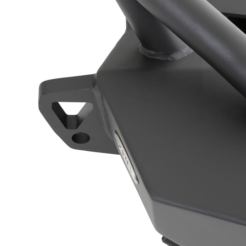 XRC Front Jeep JL Bumper w/ Stinger Winch Plate D-Rings 18-Present Jeep JL Wrangler Light Texture Black Powdercoat Smittybilt