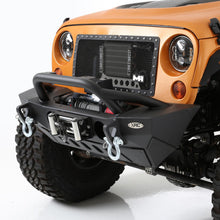 Load image into Gallery viewer, XRC Front Jeep JL Bumper w/ Stinger Winch Plate D-Rings 18-Present Jeep JL Wrangler Light Texture Black Powdercoat Smittybilt
