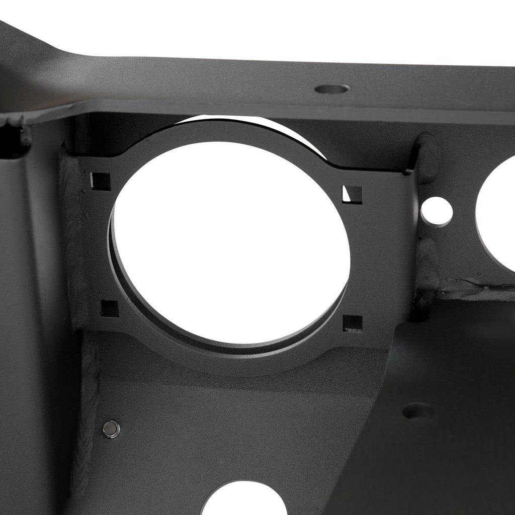 XRC Front Jeep JL Bumper w/ Stinger Winch Plate D-Rings 18-Present Jeep JL Wrangler Light Texture Black Powdercoat Smittybilt