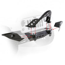 Load image into Gallery viewer, XRC M.O.D. Option Full Width End Plates Smittybilt Black Textured