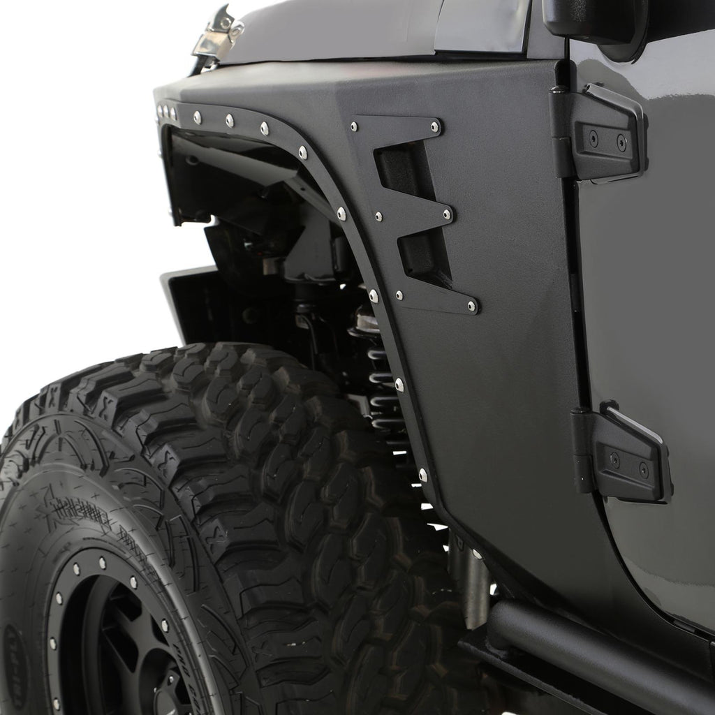 XRC Front Fenders 07-18 Wrangler JK Black Textured Smittybilt