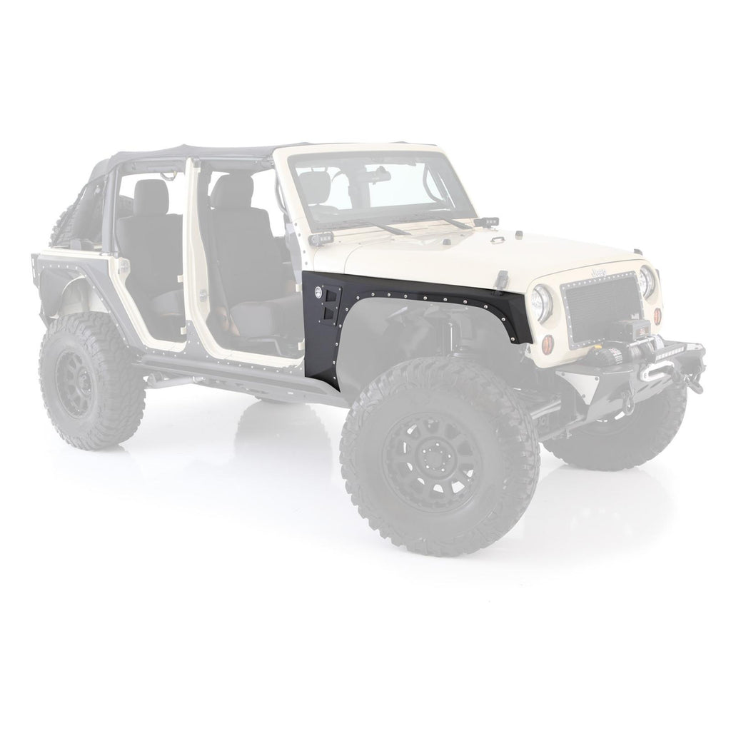 XRC Front Fenders 07-18 Wrangler JK Black Textured Smittybilt