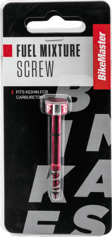 BikeMaster Fuel Mixture Screw - Red BKM150999