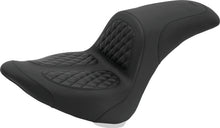 Load image into Gallery viewer, Mustang 06-17 Harley Softail Wide Tire (200mm) Fastback 1PC Seat w/Diamond Stitch - Black