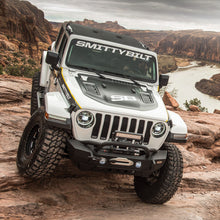 Load image into Gallery viewer, XRC Front Jeep JL Bumper w/ Stinger Winch Plate D-Rings 18-Present Jeep JL Wrangler Black Powdercoat Smittybilt