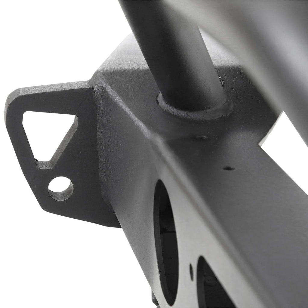 XRC Front Jeep JL Bumper w/ Stinger Winch Plate D-Rings 18-Present Jeep JL Wrangler Black Powdercoat Smittybilt