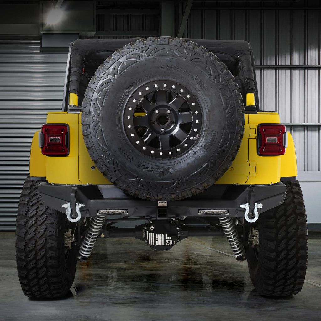 Jeep JL XRC Rear Bumper Gen2 Reciever Hitch D-Ring Mount 2018-Present Wrangler JL Black Smittybilt