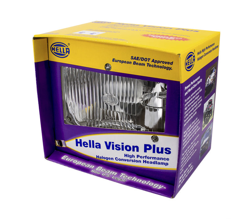 Hella Vision Plus 8in x 6in Sealed Beam Conversion Headlamp - Single Lamp HELLA003427291