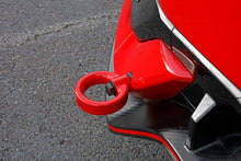 Load image into Gallery viewer, PERRIN 17-21 Honda Civic Si/Type R/Touring/Hatchback Tow Hook Kit Rear - Red PERPHP-BDY-251RD