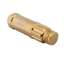 Load image into Gallery viewer, NRG 700 Series M12 X 1.5 Steel Lug Nut w/Dust Cap Cover Set 21 Pc w/Locks &amp; Socket - Chrome Gold NRGLN-LS700CG-21