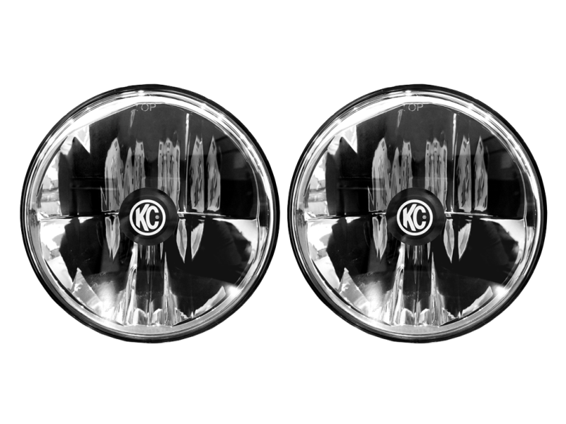 KC HiLiTES 97-06 Jeep TJ/Univ. 7in. Gravity LED H4 DOT Approved Replac. Headlight (Pair Pack System) KCL42361