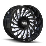 CALI OFF-ROAD SWITCHBACK 9108 GLOSS BLACK MILLED 24X12 8-180 -51MM 124.1MM
