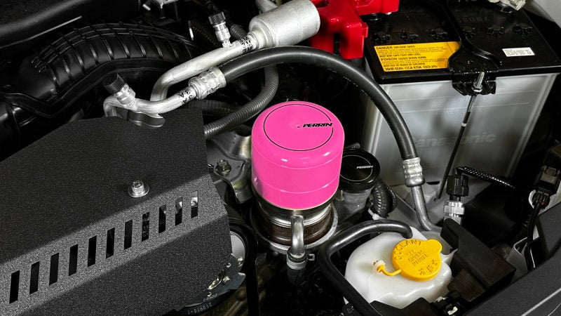 PERRIN 15-25 Subaru WRX & 13-25 BRZ/FR-S/86/GR86 Oil Filter Cover - Hyper Pink PERPSP-ENG-716HP