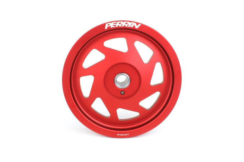 PERRIN 22-25 Subaru WRX/BRZ & Toyota GR86 / 20-25 FXT/OBXT Lightweight Crank Pulley - Red PERPSP-ENG-106RD