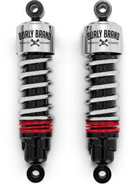 Burly Brand Slammer Plus Shocks 11.5in - Chrome BURB28-1207