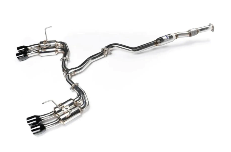 Invidia 2022+ Subaru WRX Gemini Single Layer Quad Black Tip Cat-Back Exhaust INVHS22WRXGM4SB