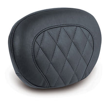Load image into Gallery viewer, Mustang 97-21 Harley Touring Sissy Bar Pad (12 inch x 9 inch) Diamond Stitch- Black