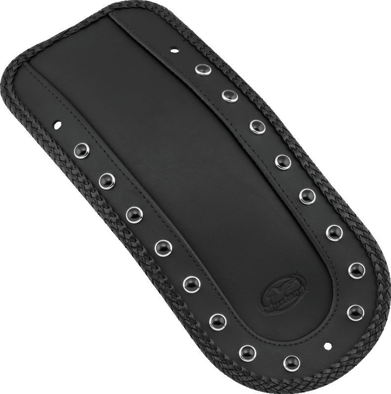 Mustang 08-21 Harley FL Touring Fender Bib w/Blk Pearl w/Studs - Black