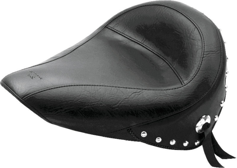 Mustang 84-06 Harley Standard Rear Tire Standard Touring Solo Seat w/Studs - Black
