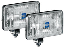 Load image into Gallery viewer, Hella 450 H3 12V SAE/ECE Fog Lamp Kit Clear - Rectangle (Includes 2 Lamps) HELLA005860601