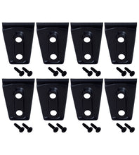 Load image into Gallery viewer, Jeep JK Door Hinge Overlays 8 Pieces 4 Door 07-18 Wrangler JK Textured Black Kentrol