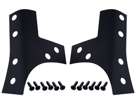 Jeep JK Windshield Support Overlays Pair 07-18 Wrangler JK Textured Black Kentrol