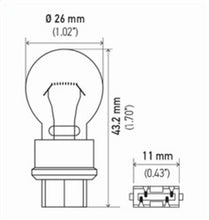 Load image into Gallery viewer, Hella Bulb 3157 12V 27/7W W2.5x16q S8 HELLA3157