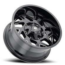 Load image into Gallery viewer, Mayhem Offroad Wheels Hatchet 8106 BK 20x9 Milled Spokes Black 0 Off Set 8 Lug 5 BSM 130.8 Bore 165.1 Bolt Circle Cast Aluminum
