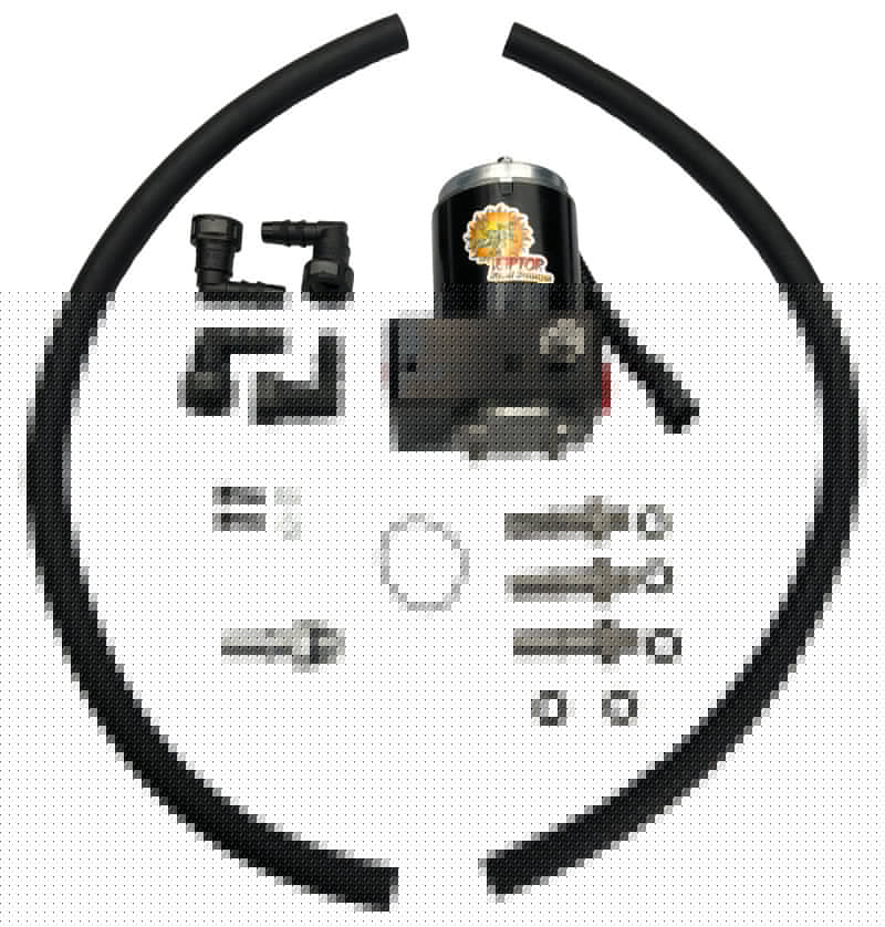 PureFlow Raptor 98.5-02 Dodge 5.9L Cummins FRRP-150 Factory Replacement Fuel Pump w/Big Line Kit ADGR3SBD150
