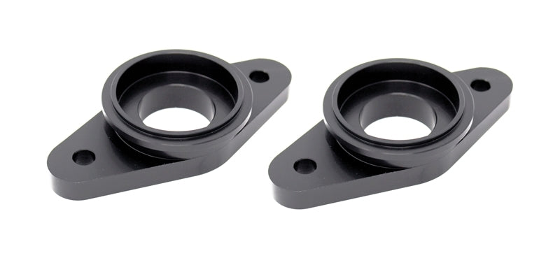 Torque Solution Billet Stock to Tial Blowoff Valve Adapter (Black): Nissan GTR R35 ALL TQSTS-GTR-TIAL-BK
