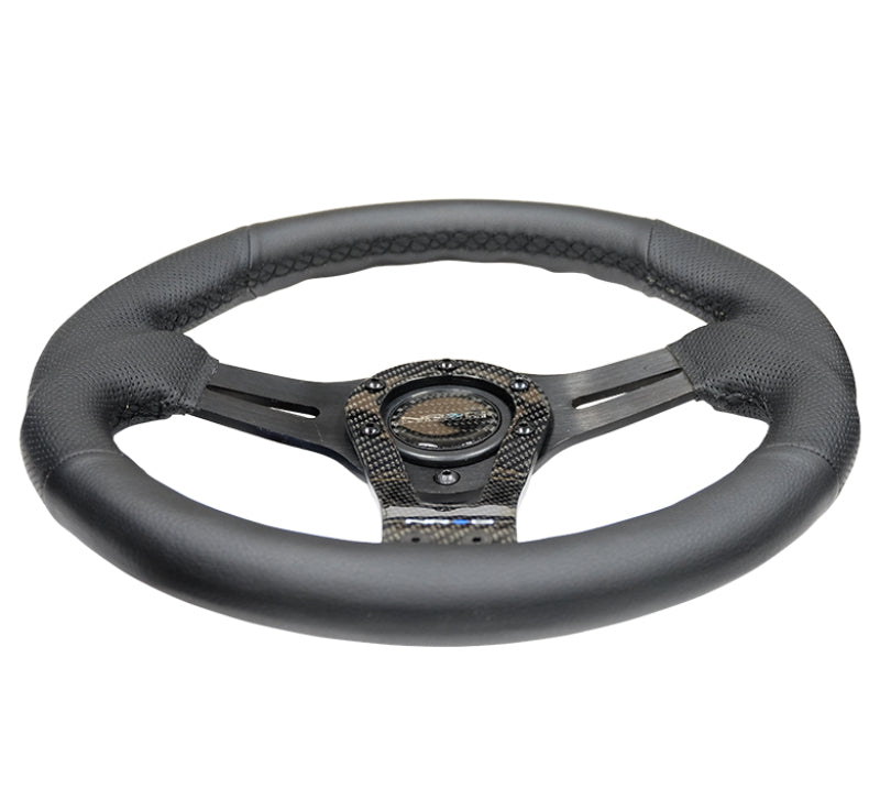 NRG Reinforced Steering Wheel (320mm) w/Carbon Center Spoke NRGRST-002RCF