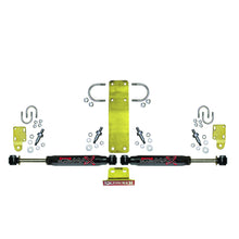 Load image into Gallery viewer, Steering Stabilizer Dual Kit Incl. Black Max Steering Dampners Brackets Hardware For Use w/OEM Diameter Tie Rod Black Skyjacker