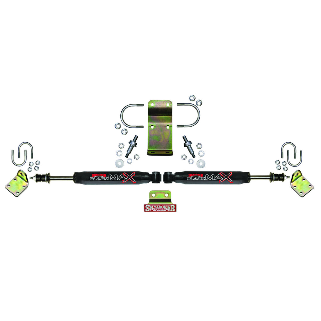Steering Stabilizer Dual Kit Hardware Boots Not Incl. Due To Clearance Issues Black Skyjacker