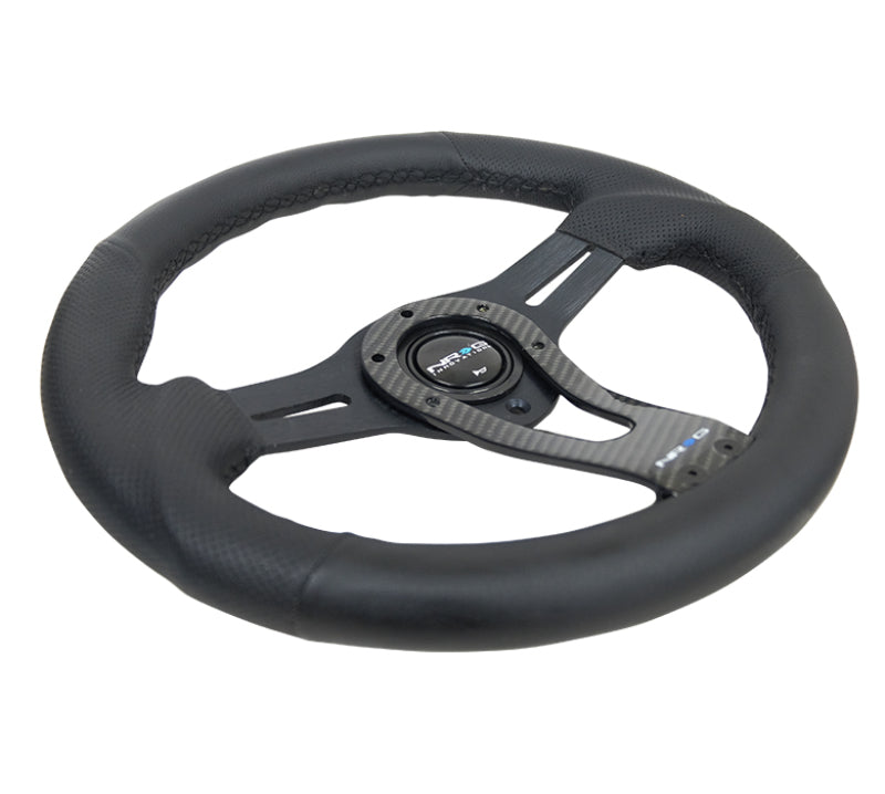 NRG Reinforced Steering Wheel (320mm) w/Carbon Center Spoke NRGRST-002RCF