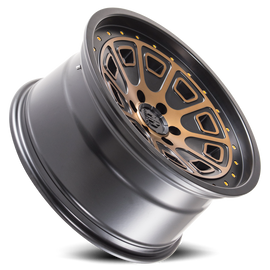 Mayhem Offroad Wheels Flat Iron 8301 BRZ 18x9 Bronze Tint Black 0 Off Set 6 Lug 5 BSM 87.1 Bore Cast Aluminum