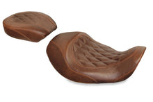 Load image into Gallery viewer, Mustang 06-17 Harley Dyna Wide Tripper Forward Solo Seat Diamond Stitch - Distressed Brown MMP76711