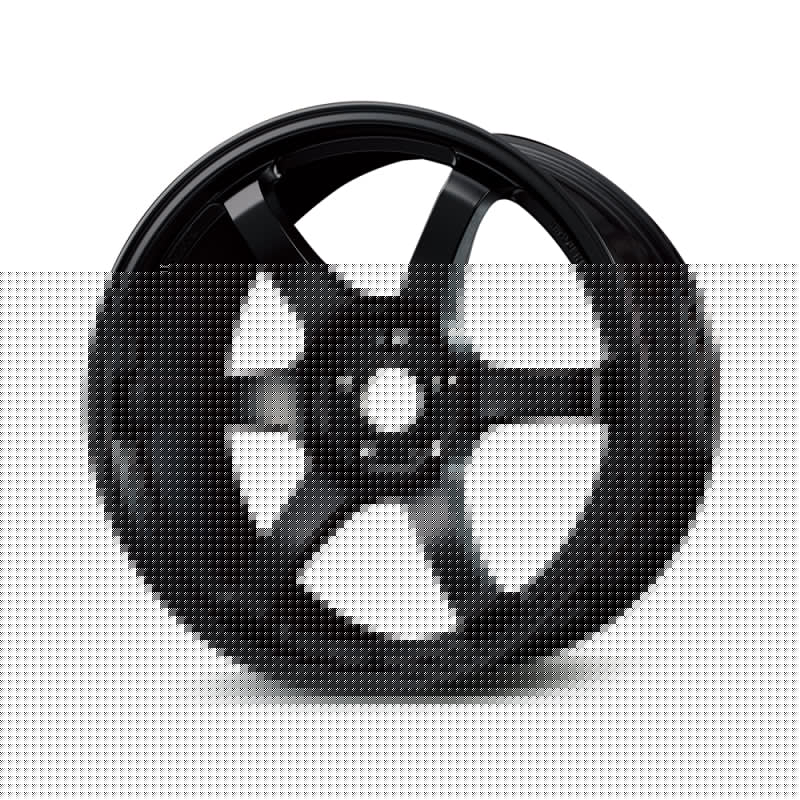 Gram Lights 57DR 19x9.5 +25 5-112 Semi Gloss Black Wheel GLSWGI425MH