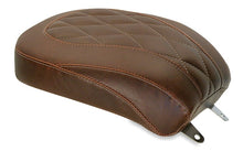 Load image into Gallery viewer, Mustang 84-06 Harley Standard Rear Tire Wide Tripper Passenger Seat Diam Stitch - Distressed Brown