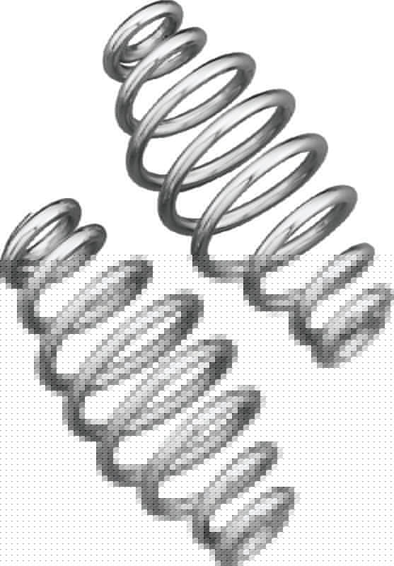 Bikers Choice 5 Inch Chrome Solo Seat Springs Universal Custom Pr BKC492813