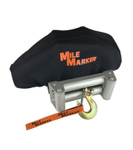 Load image into Gallery viewer, Winch Cover Fits 8000 - 12000 LB Electric Winches Black w/Logo Mile Marker