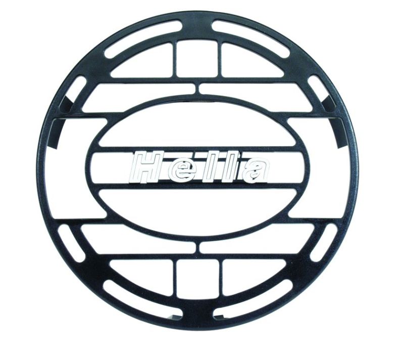 Hella Stone Shield Round Plastic Black Hella Logo Light Cover HELLA148995001