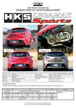 Load image into Gallery viewer, HKS LEGAMAX Sports 2018 Toyota Corolla Sport 2ZR/8NR HKS32018-AT061
