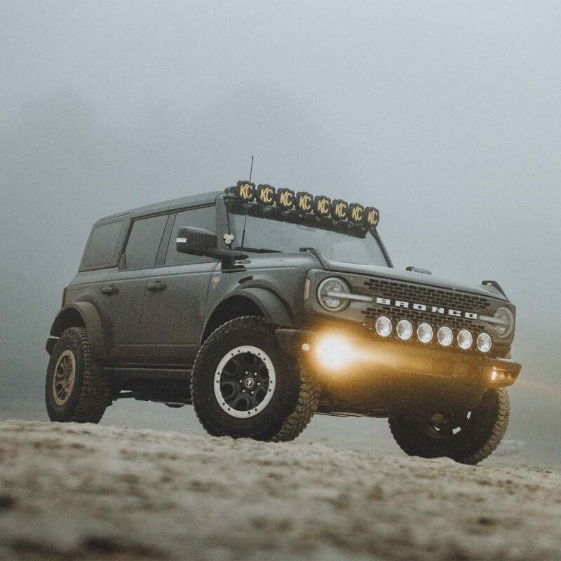 KC HiLiTES 2021+ Ford Bronco FLEX ERA 3 Dual Mode SAE Fog Light Pocket Kit KCL97168