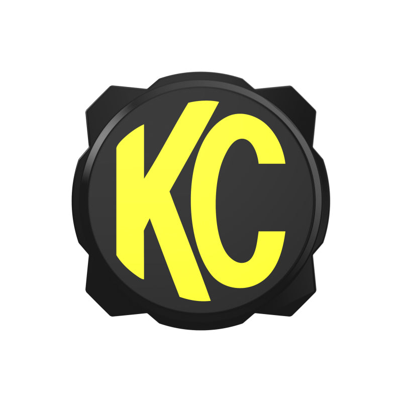 KC HiLiTES 6in. Hard Cover for Gravity Pro6 LED Lights (Single) - Black w/Yellow KC Logo KCL5111