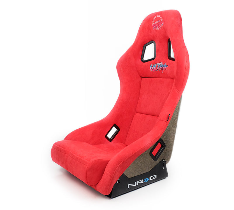 NRG FRP Bucket Seat ULTRA Edition - Medium (Red Alcantara/Pearlized Back) NRGFRP-303RD-ULTRA